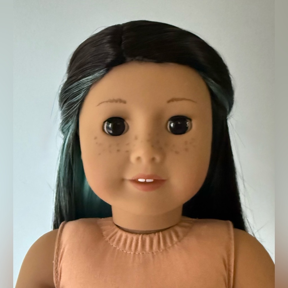 American Girl Doll Custom Freckles Corrine Wig OOAK